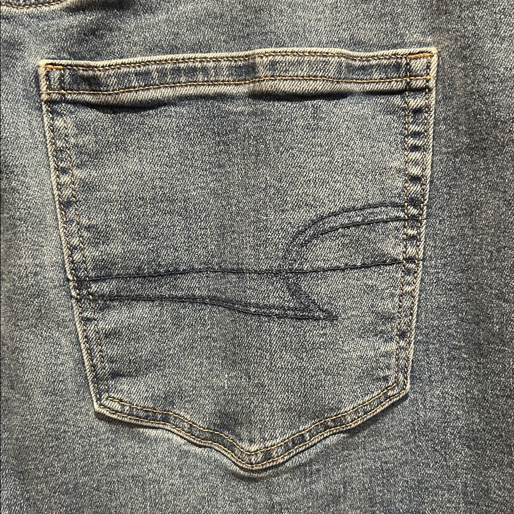 AE stretch jeans high waisted ankle straight jean. - Picture 5 of 8